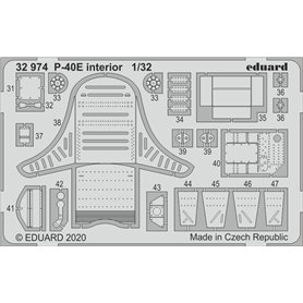 Eduard BIG ED 1:32 P-40E part I