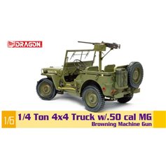 Dragon 1:6 US 1/4 TON 4X4 TRUCK W/M2 50 CAL MG