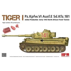 RFM 1:35 Pz.Kpfw.VI Tiger I Pz.Kpfw.VI Ausf.E - INITIAL PRODUCTION - EARLY 1943 NORTH AFRICA / TUNISIA