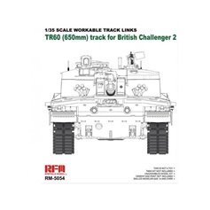 RFM 1:35 Gąsienice TR60 650MM do Challenger 2 - WORKABLE TRACK LINKS