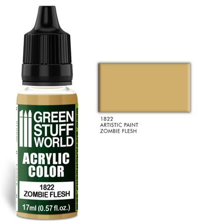 Green Stuff World Farba akrylowa ACRYLIC COLOR - ZOMBIE FLESH - 17ml
