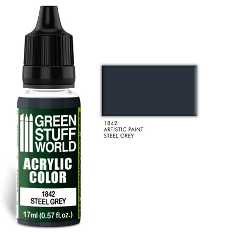 Green Stuff World Acrylic Color STEEL GREY