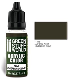 Green Stuff World Farba akrylowa ACRYLIC COLOR - OVERLORD OLIVE - 17ml