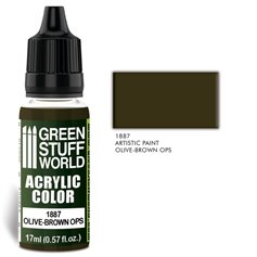 Green Stuff World Acrylic Color OLIVE-BROWN OPS