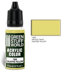 Green Stuff World Farba akrylowa ACRYLIC COLOR - VALKYRIE YELLOW - 17ml