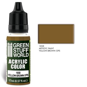 Green Stuff World Farba akrylowa ACRYLIC COLOR - YELLOW-BROWN OPS - 17ml