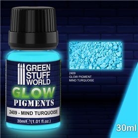 Green Stuff World Pigment GLOW IN THE DARK - MIND TURQUOISE