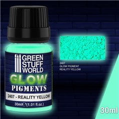 Green Stuff World Pigment GLOW IN THE DARK - REALITY YELLOW-GREEN