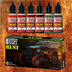 Green Stuff World Liquid Pigments Set Rust