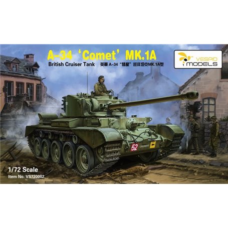 Vespid Models 720002 A-34 "Comet" Mk.1A British Cruiser Tank