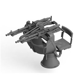 ICM 35714 Zwillingssockel 36, WWII German Anti-aircraft Machihe gun Mount (100% new molds)