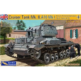 Gecko Models 35GM0005 Kreuzer Panzerkampfwagen Mk.II, 742(e), (A-10) Cruiser Tank Mk. II, A10 Mk.I