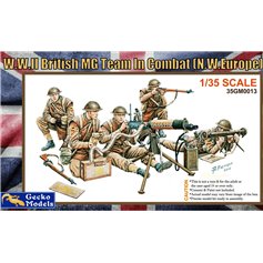 Gecko Models 1:35 WWII BRITISH MG TEAM IN COMBAT - N.W.EUROPE 