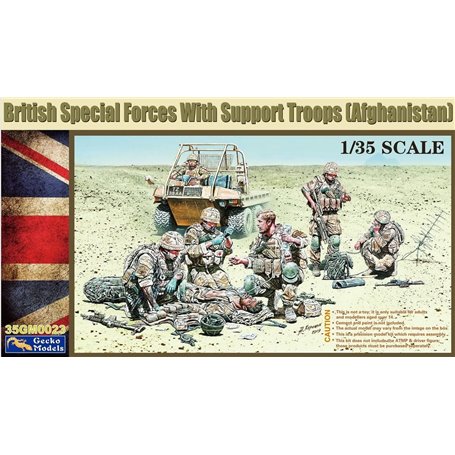 Gecko Models 35GM0023 British Special Forces With Support Troops (Afghanistan)