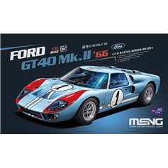 Meng 1:12 Ford GT40 Mk.II 1966 - PRE-COLOURED EDITION