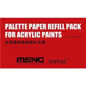 Meng MTS-024A PALETTE PAPER FEFILL PACK FOR ACRYLIC PAINTS