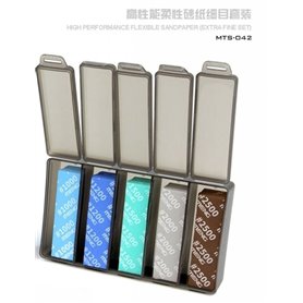 Meng MTS-042 HIGH PERFORMANCE FLEXIBLE SANDPAPER - EXTRA FINE SET