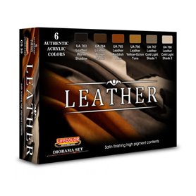 Lifecolor ACRYLIC COLORS Zestaw farb Leather