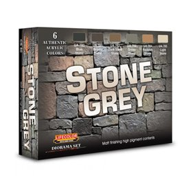 Lifecolor ACRYLIC COLORS Zestaw farb Stone Grey