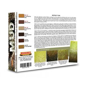 Lifecolor PIGMENT AND COLOR SET Zestaw pigmentów MUD