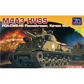 Dragon 7524 1/72 M4A3 HVSS POA-CWS-H5 Flamethrower, Korean War
