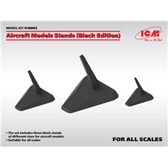 ICM A002 AIRCRAFT MODELS STANDS - BLACK EDITION 