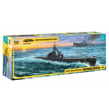 Zvezda 1:144 Soviet WWII Shchuka class submarine