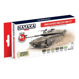 Hataka AS114 RED-LINE Zestaw farb ISRAELI DEFENCE FORCES AFV