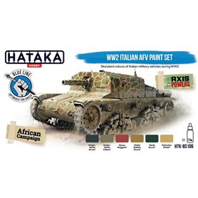 Hataka BS106 WW2 Italian AFV Paint Set