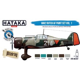 Hataka BS107 BLUE-LINE Zestaw farb WW2 DUTCH AF - cz.1