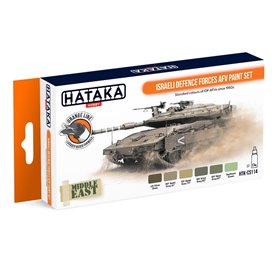 Hataka CS114 ORANGE-LINE Zestaw farb ISRAELI DEFENCE FORCES AFV