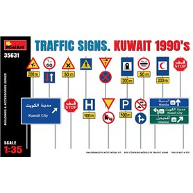 Mini Art 35631 Traffic Signs. Kuwait 1990's