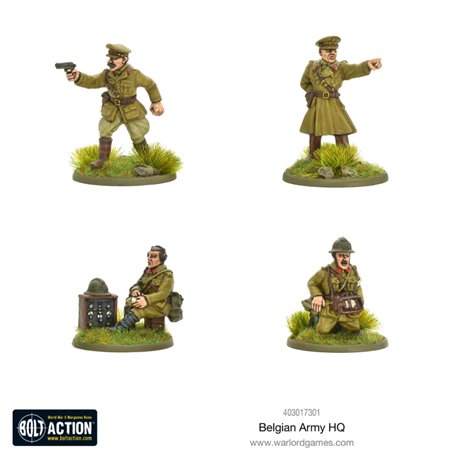 Bolt Action Belgian Army HQ