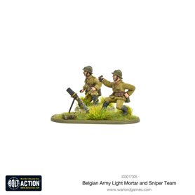 Bolt Action BELGIAN ARMY LIGHT MORTAR AND SNIPER TEAMS