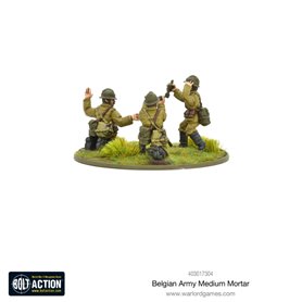 Bolt Action Belgian Army Medium Mortar Team