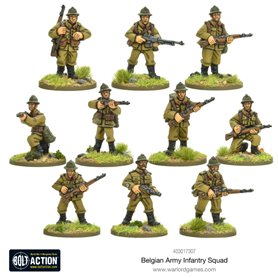 Bolt Action Belgian Army Infantry squad