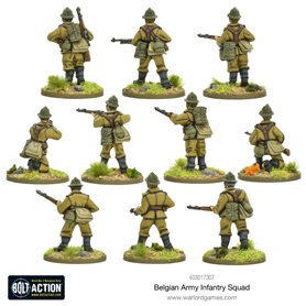 Bolt Action Belgian Army Infantry squad