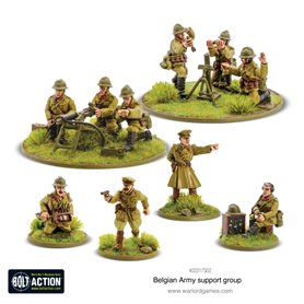 Bolt Action Belgian Army support group 