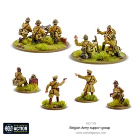 Bolt Action Belgian Army support group 