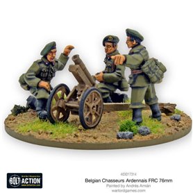Bolt Action Belgian Chasseurs Ardennais FRC 76mm infantry gun
