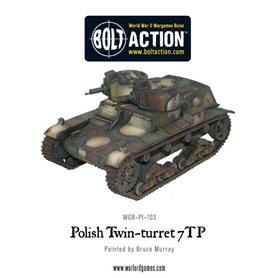 Bolt Action Twin-turreted Polish 7TP tank 