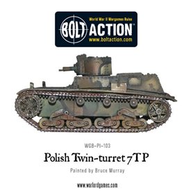 Bolt Action Twin-turreted Polish 7TP tank 