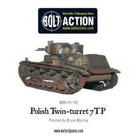 Bolt Action Twin-turreted Polish 7TP tank 
