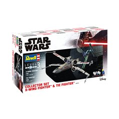 Revell 1:57 / 1:65 COLLECTOR SET X-Wing Fighter + TIE Fighter - z farbami