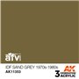 AK Interactive 3RD GENERATION ACRYLICS - IDF Sand Grey 1970s-1980s