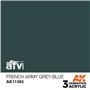 AK Interactive 3RD GENERATION ACRYLICS - French Army Grey-Blue
