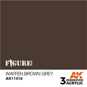 AK Interactive 3RD GENERATION ACRYLICS - Waffen Brown Grey