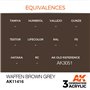 AK Interactive 3RD GENERATION ACRYLICS - Waffen Brown Grey