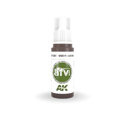 AK Interactive 3RD GENERATION ACRYLICS - WWI FRENCH BROWN - 17ml