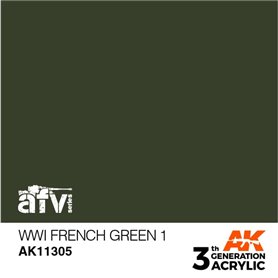 AK Interactive 3RD GENERATION ACRYLICS - WWI French Green 1